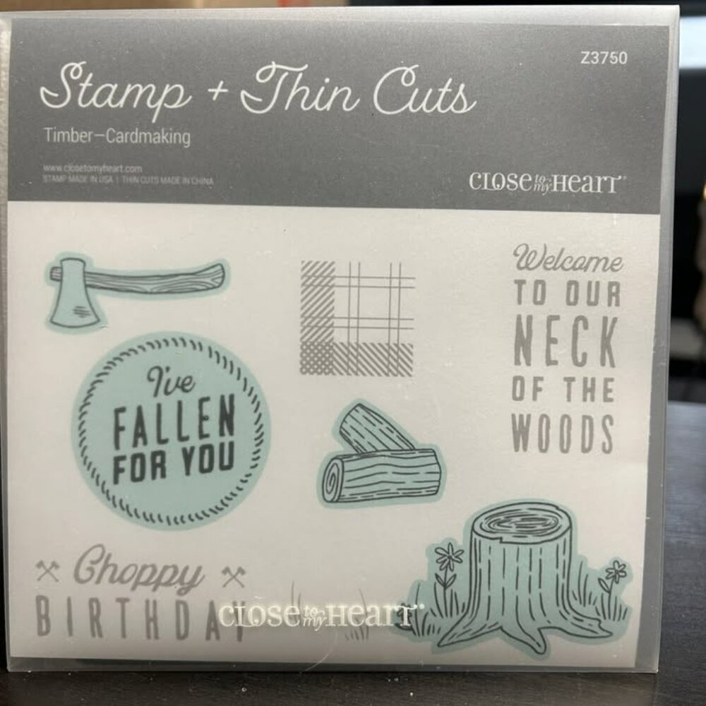 Close to My Heart "Timber - Cardmaking" Stamp & Die Set (Z3750)